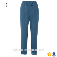 Custom printing pajama bottoms plain lounge pants with drawstring waistband
